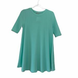 DAINTY HOOLIGAN Aquadisiac Shift Mini Dress Crewneck Teal Womens Size Medium NWT